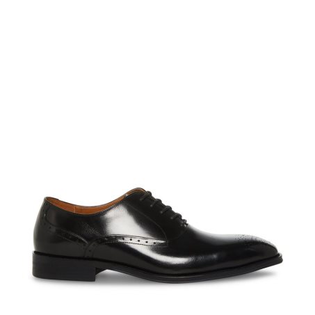 παπουτσια derby ανδρικα Steve Madden Zate δερματινα μαυρα | GR-896OEIC