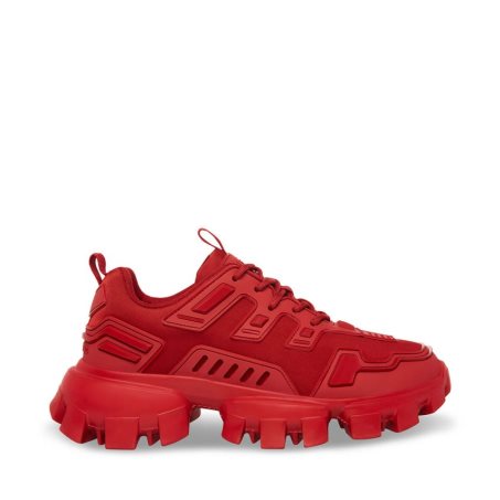 παπουτσια flatforms ανδρικα Steve Madden Ponce κοκκινα | GR-1O83FRG