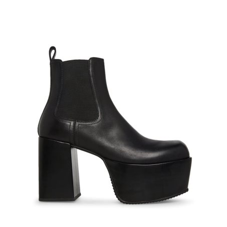 παπουτσια flatforms ανδρικα Steve Madden Boa δερματινα μαυρα | GR-4271PEX