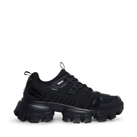 παπουτσια flatforms ανδρικα Steve Madden Ponce μαυρα | GR-8254FPJ