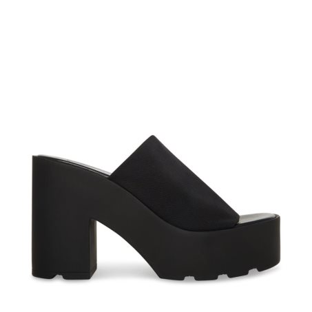 παπουτσια flatforms γυναικεια Steve Madden Sami μαυρα | GR-1253LTK