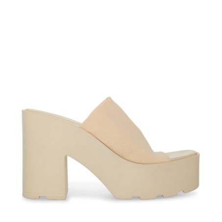 παπουτσια flatforms γυναικεια Steve Madden Sami Μπεζ | GR-1542QKY