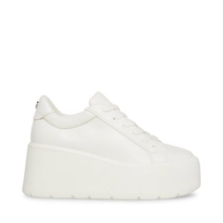 παπουτσια flatforms γυναικεια Steve Madden Glimpse ασπρα | GR-3814GDP
