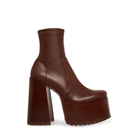 παπουτσια flatforms γυναικεια Steve Madden Kyana σκούρο καφε | GR-5617ZNM