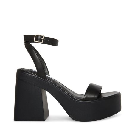 παπουτσια flatforms γυναικεια Steve Madden Rosetta μαυρα | GR-6197QEK