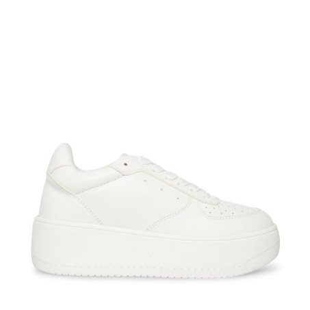 παπουτσια flatforms γυναικεια Steve Madden Rocket ασπρα | GR-6O31BZX
