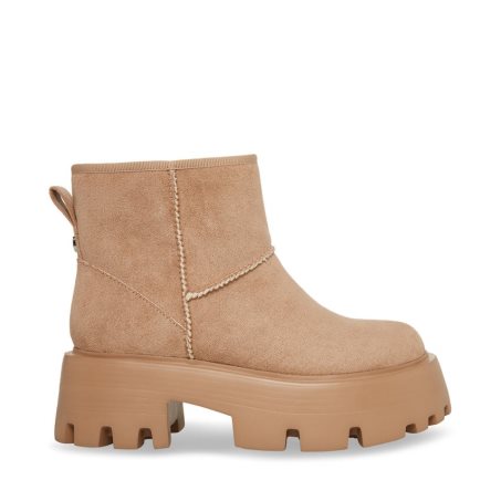 παπουτσια flatforms γυναικεια Steve Madden Macen ανοιχτο καφε | GR-73O1ZNL