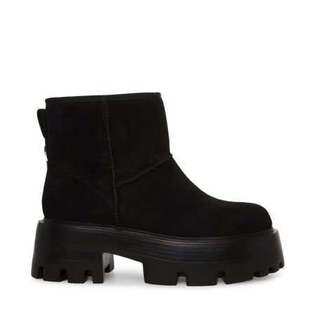 παπουτσια flatforms γυναικεια Steve Madden Macen μαυρα | GR-9638UST