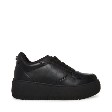 παπουτσια flatforms γυναικεια Steve Madden Rocket μαυρα | GR-9853ULF