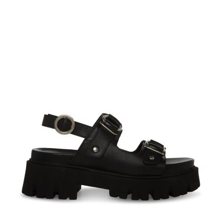 πεδιλα πλατφορμεσ γυναικεια Steve Madden Garrick δερματινα μαυρα | GR-3869TGR