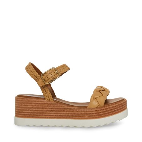 πεδιλα πλατφορμεσ γυναικεια Steve Madden Larsen δερματινα καφε | GR-6235LGI