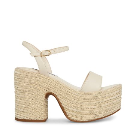 πεδιλα πλατφορμεσ γυναικεια Steve Madden Andrea κρέμα | GR-6758QHF