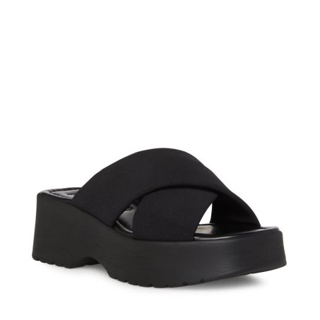 πεδιλα πλατφορμεσ γυναικεια Steve Madden Phoebe μαυρα | GR-7892BRU
