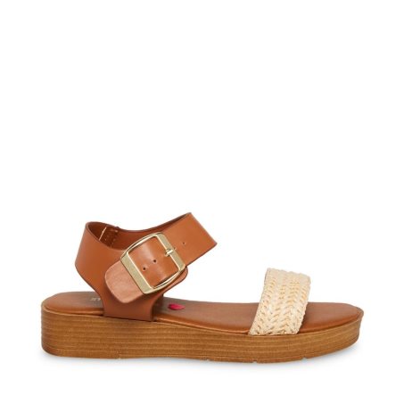 πεδιλα πλατφορμεσ παιδικα Steve Madden Jdestind Raffia καφε | GR-8214KBN