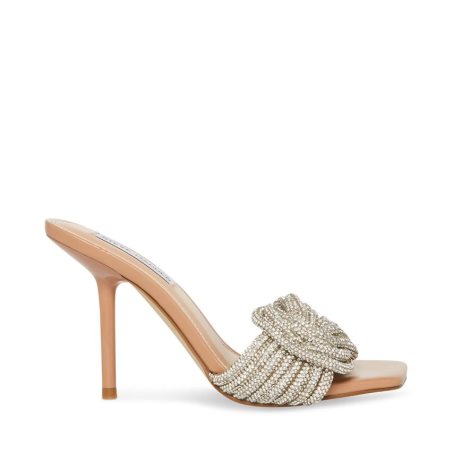 σανδαλια με τακουνι γυναικεια Steve Madden Applaud ασημι | GR-1495HVT
