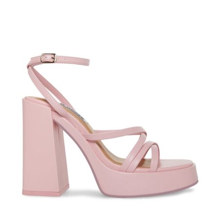 σανδαλια με τακουνι γυναικεια Steve Madden Affection ροζ | GR-17O9DNT
