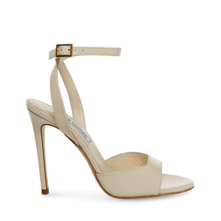 σανδαλια με τακουνι γυναικεια Steve Madden Naryssa λουστρινι Μπεζ | GR-2368CYT