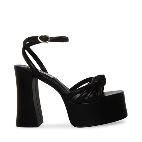σανδαλια με τακουνι γυναικεια Steve Madden Bonnie μαυρα | GR-2986WRA