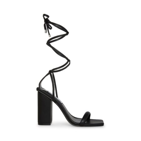 σανδαλια με τακουνι γυναικεια Steve Madden Natasha μαυρα | GR-3986MGC