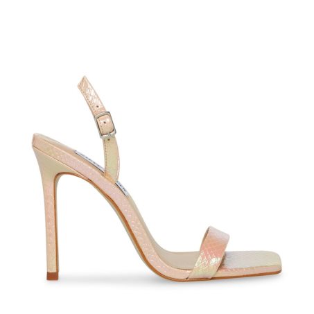 σανδαλια με τακουνι γυναικεια Steve Madden Bethany Snakeskin | GR-4865WRE