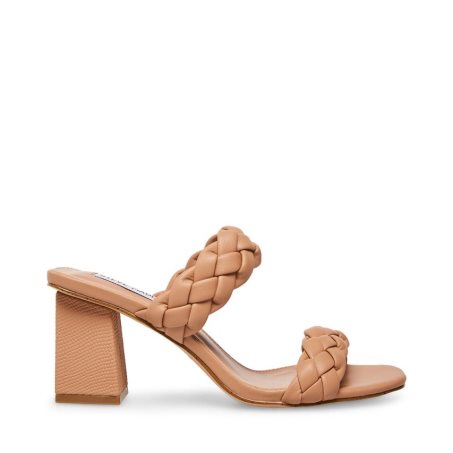 σανδαλια με τακουνι γυναικεια Steve Madden Banks Μπεζ | GR-49O3EIK