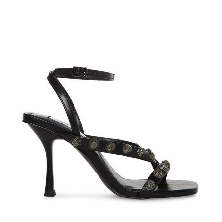 σανδαλια με τακουνι γυναικεια Steve Madden Adaline μαυρα | GR-517OHAY