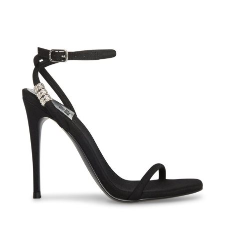 σανδαλια με τακουνι γυναικεια Steve Madden Nadine μαυρα | GR-5241KAY