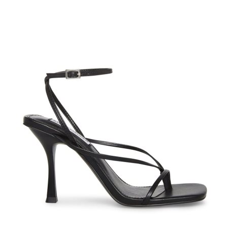 σανδαλια με τακουνι γυναικεια Steve Madden Annie μαυρα | GR-57O9GHF