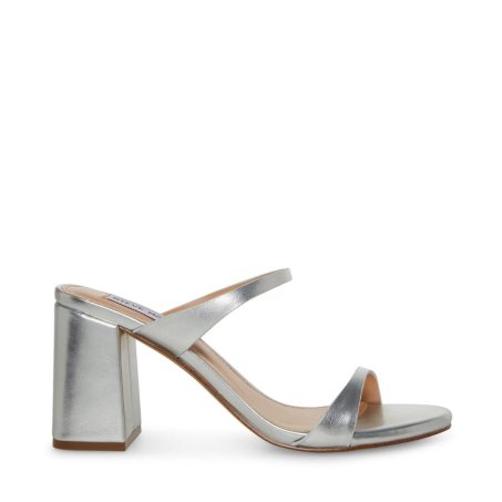 σανδαλια με τακουνι γυναικεια Steve Madden Bridgette ασημι | GR-6235ITC