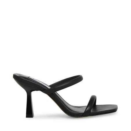 σανδαλια με τακουνι γυναικεια Steve Madden Joy δερματινα μαυρα | GR-7345OEB