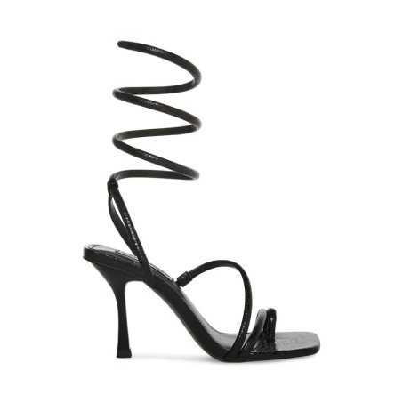 σανδαλια με τακουνι γυναικεια Steve Madden Shantelle μαυρα | GR-8162MVP
