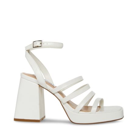 σανδαλια με τακουνι γυναικεια Steve Madden Marilyn ασπρα | GR-8549OHT