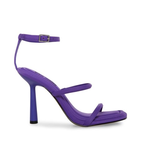 σανδαλια με τακουνι γυναικεια Steve Madden Briella μωβ | GR-9632ZHG