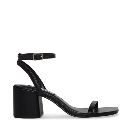 σανδαλια με τακουνι γυναικεια Steve Madden Audrina δερματινα μαυρα | GR-O865PTB
