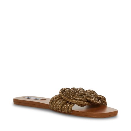 φλατ πεδιλα γυναικεια Steve Madden Adore χρυσο χρωμα | GR-9674WVH
