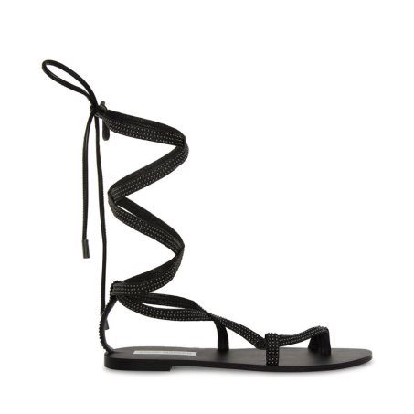φλατ πεδιλα γυναικεια Steve Madden Kala-s μαυρα | GR-O941QUT