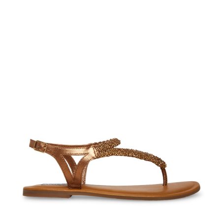 φλατ πεδιλα γυναικεια Steve Madden Sydney-r χρυσο χρωμα | GR-45O3HDZ