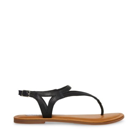 φλατ πεδιλα γυναικεια Steve Madden Sydney μαυρα | GR-O431QGB