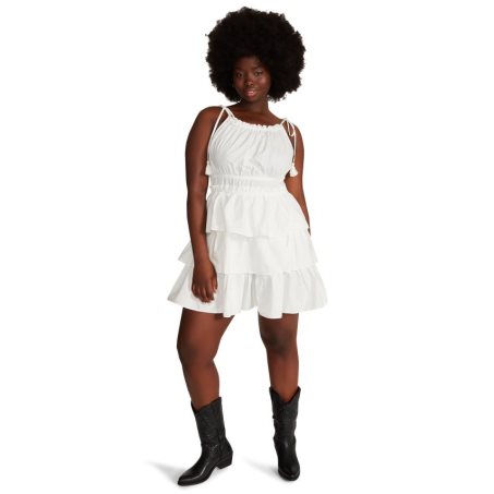 φορεμα γυναικεια Steve Madden Mireya Mini ασπρα | GR-5132FGN