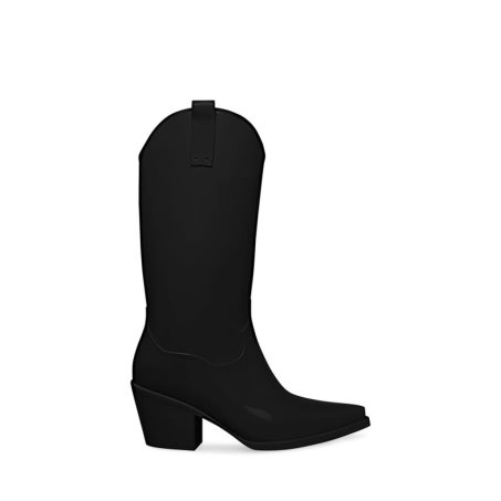 ψηλεσ μποτεσ γυναικεια Steve Madden Shallow μαυρα | GR-12O7RFL
